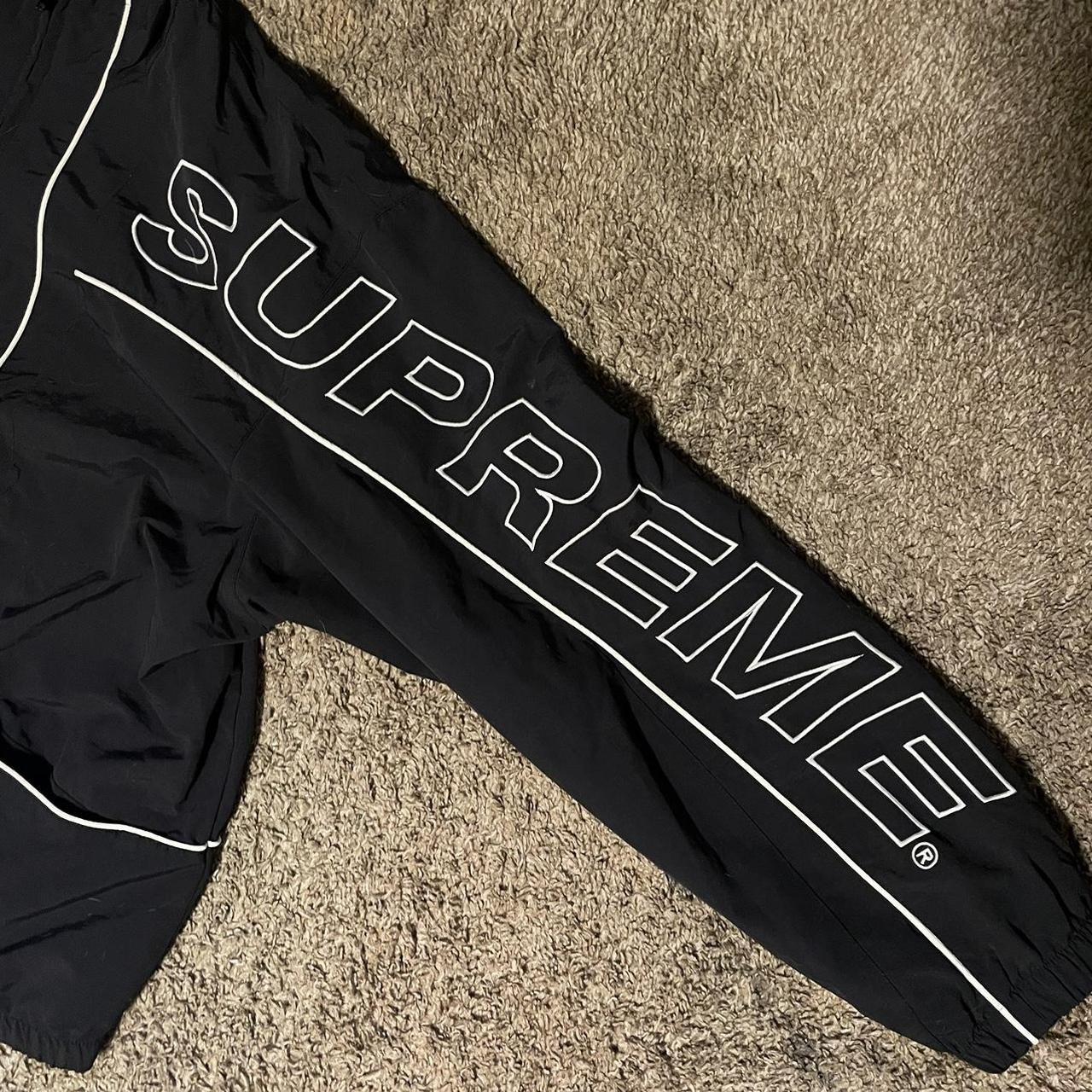 Supreme piping Track Jacket Black (FW20) Water | Depop