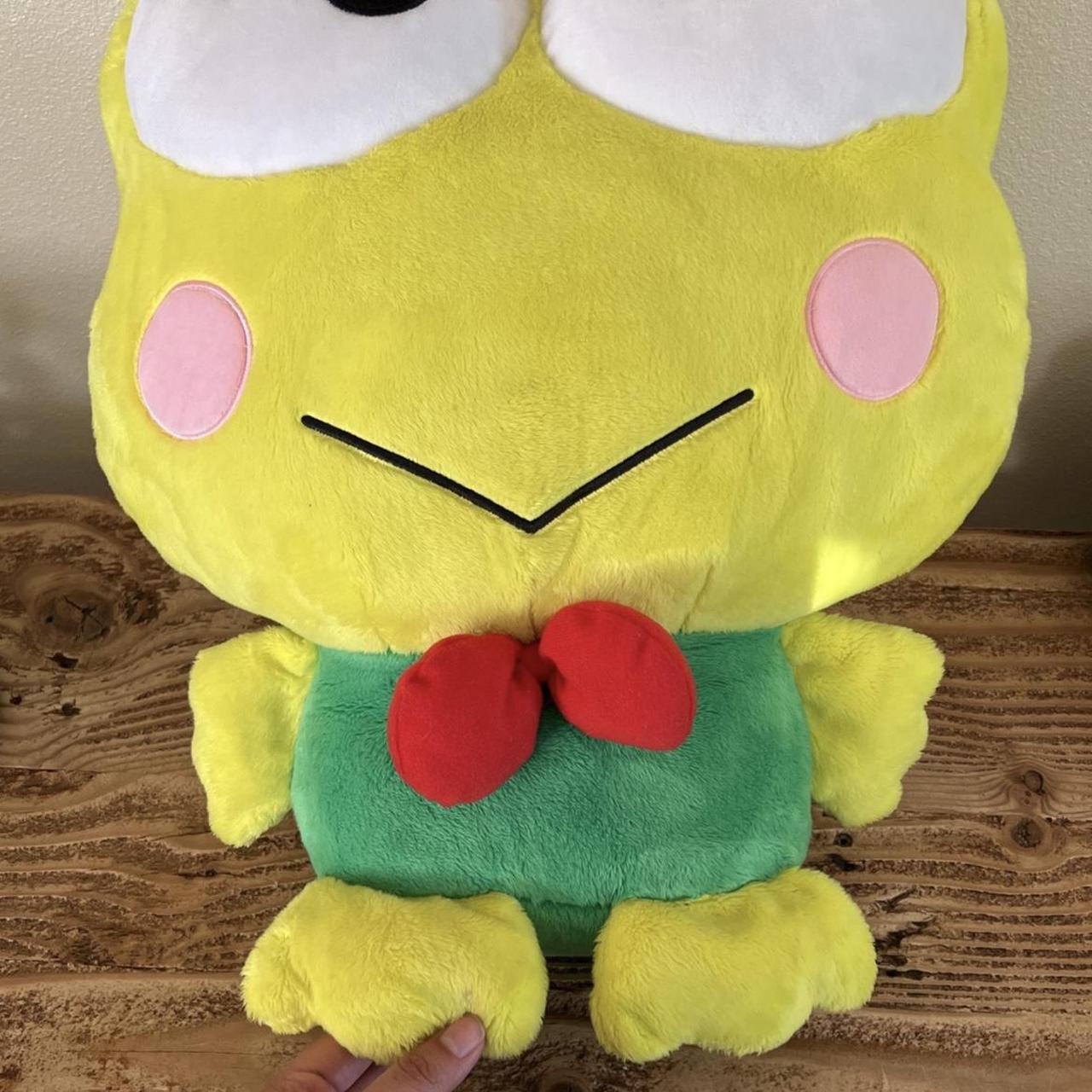 Large Sanrio Keroppi Plush - tags attached. Small