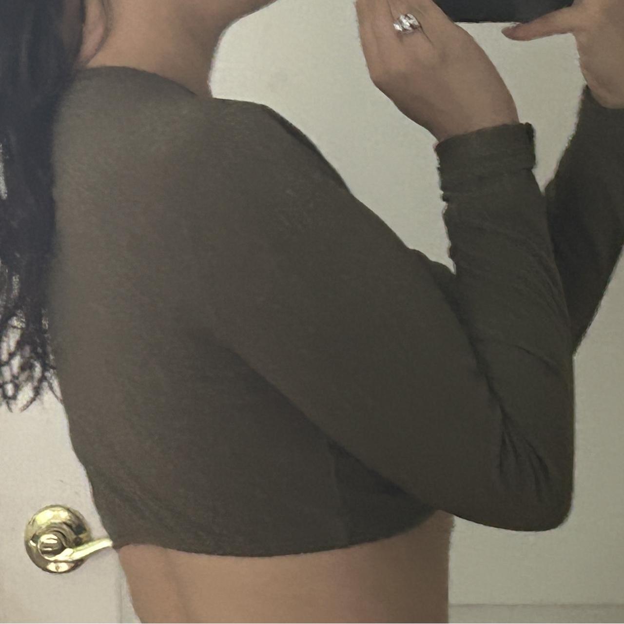 Savage x Fenty crop top, olive green with