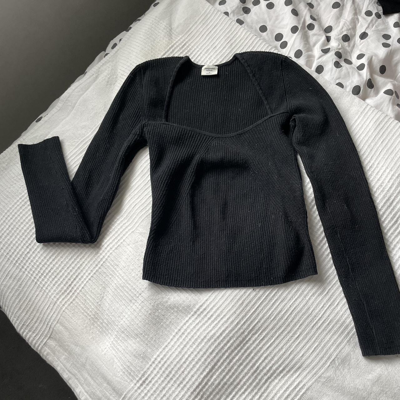 Abercrombie & Fitch thick long sleeve ribbed top.... - Depop