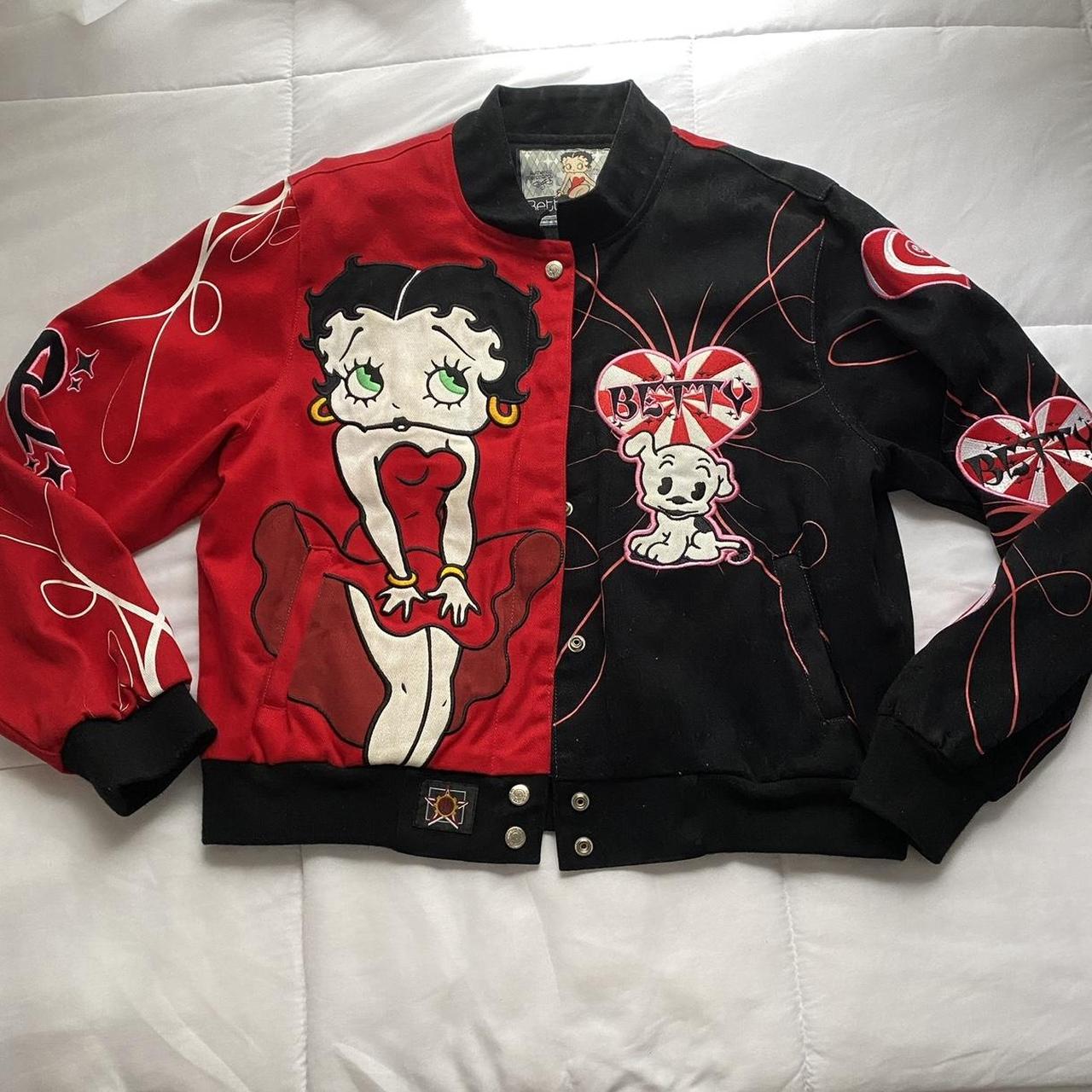 Betty Boop By JH Design jacket - size says 2XL but... - Depop