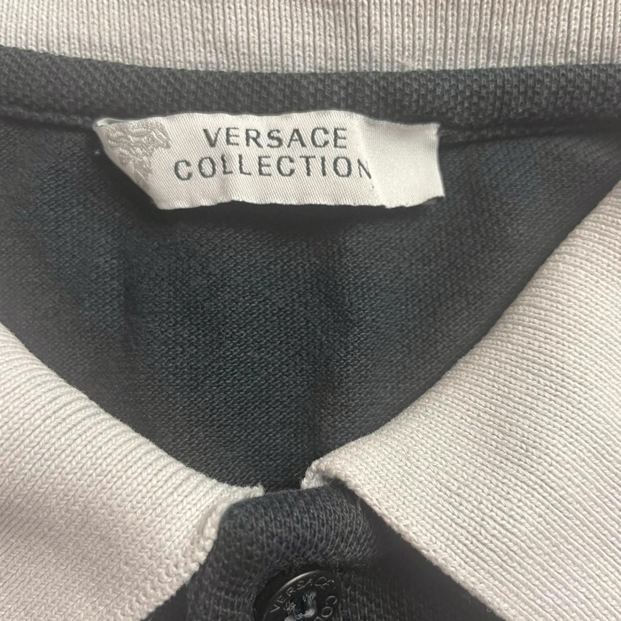 Versace Polo Shirt Size Medium check measurements... Depop