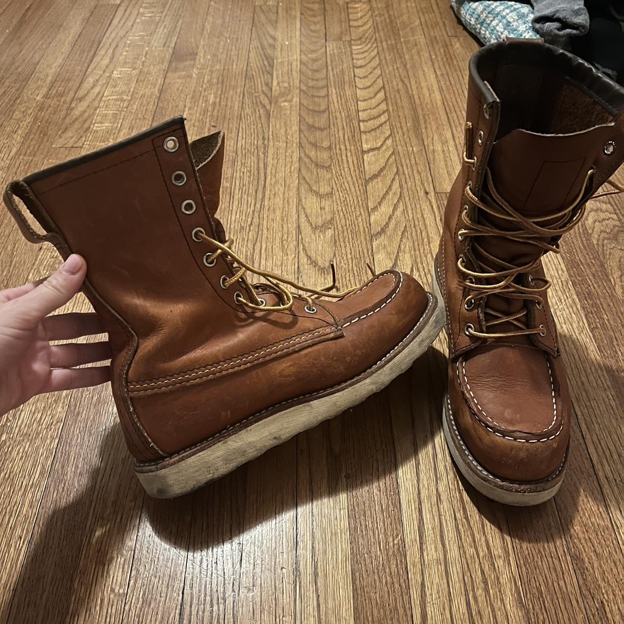 Practically New Red Wing Heritage 8” Moc Toe - 0877... - Depop