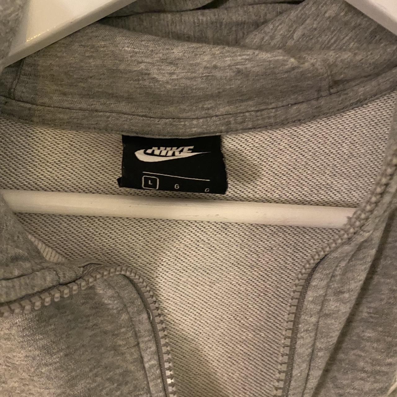 mens grey nike zip up hoodie