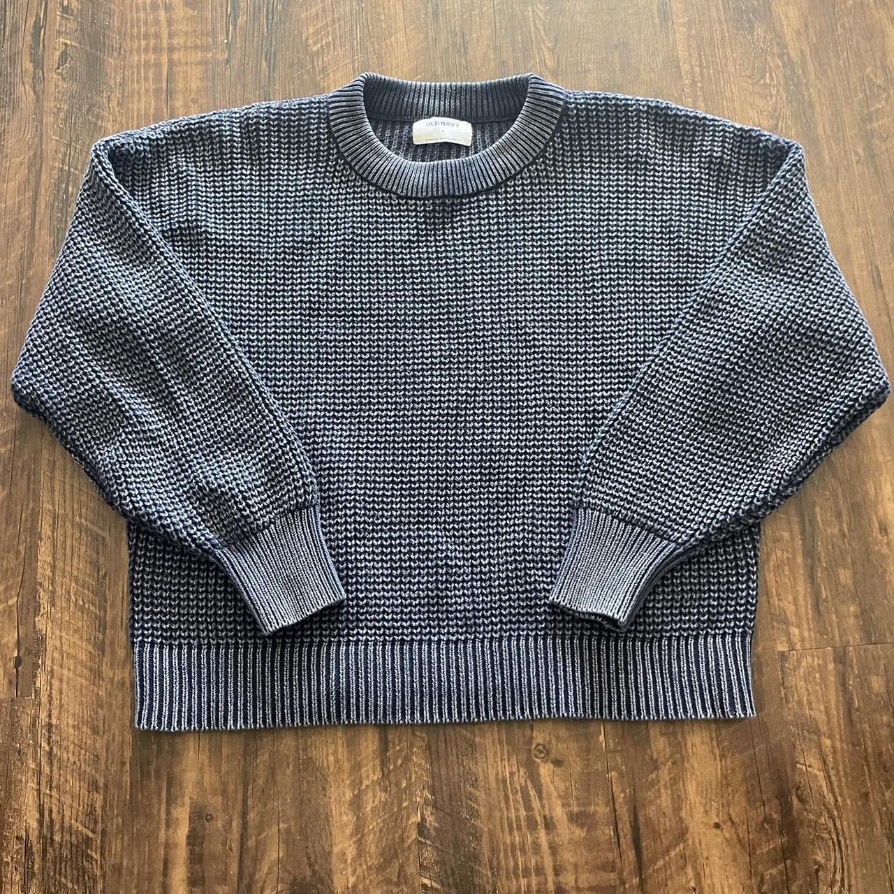 Old Navy Women's Navy and Blue Jumper | Depop