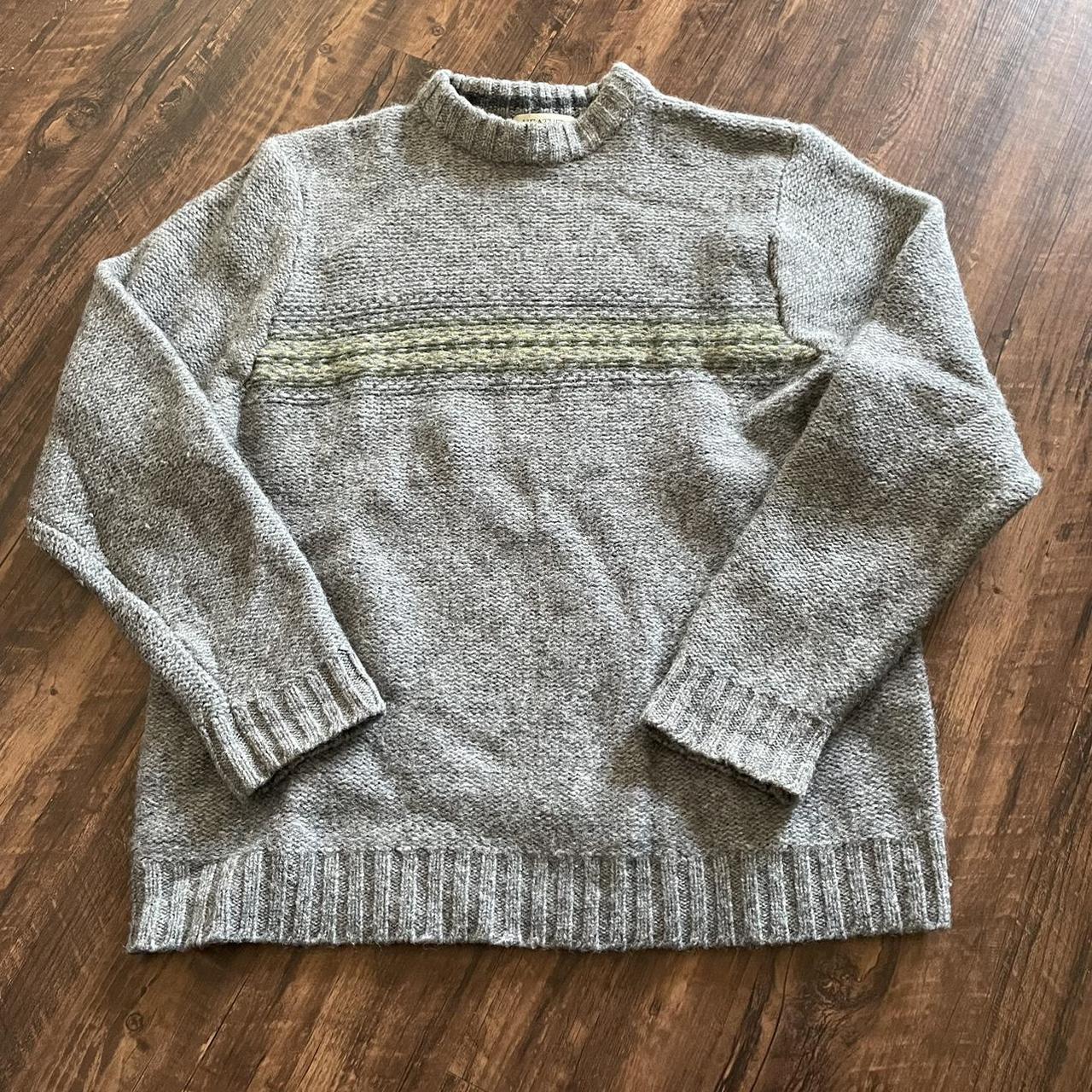 Vintage #chunky #Shetland #wool #fisherman #sweater... - Depop