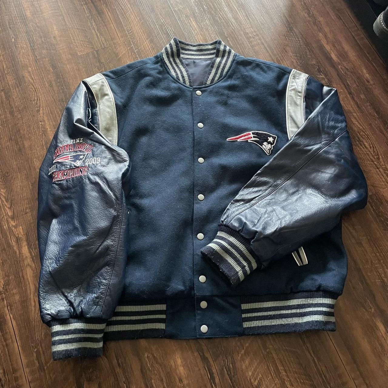 Vintage 2003 New #England #patriots #bomber #jacket - Depop