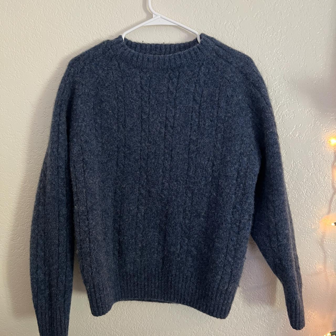 Members Only Men's Navy Jumper | Depop