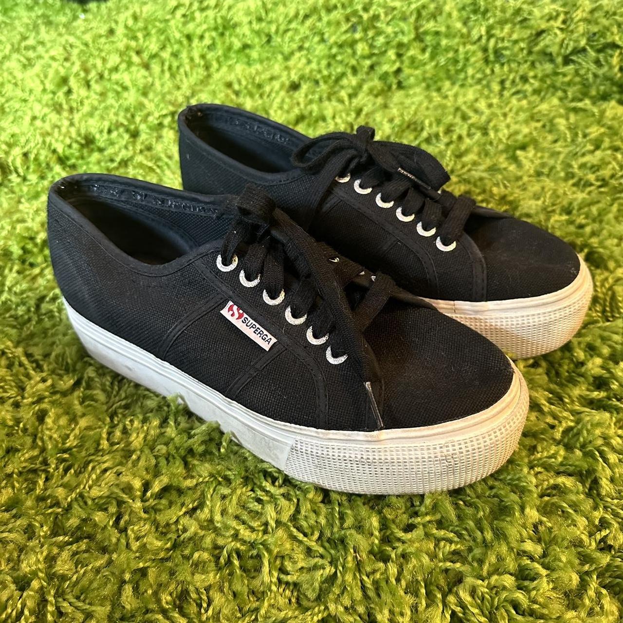 superga platform leather