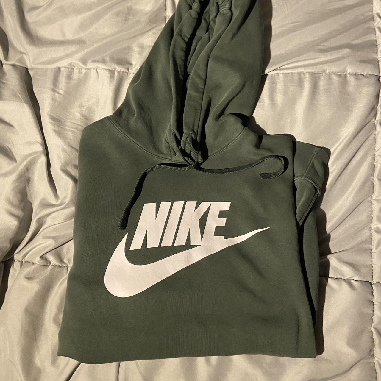 mens dark green nike hoodie