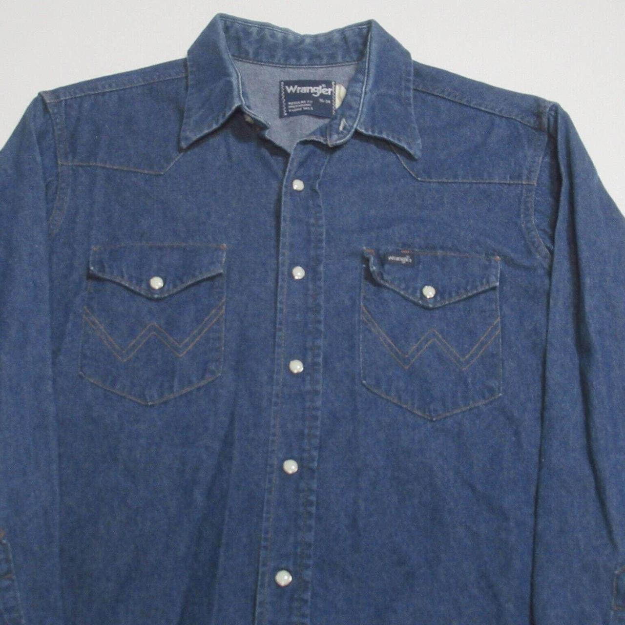 Wrangler Men's Blue Shirt | Depop