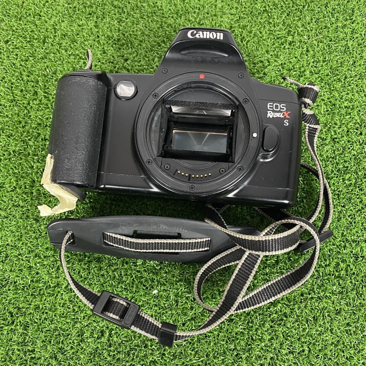 Canon EOS Rebel X S Black 35mm SLR Film Camera... Depop