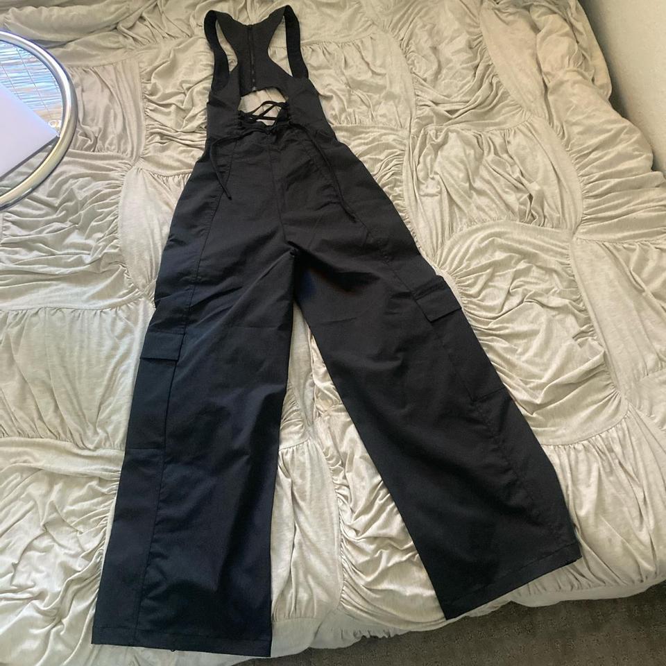 Nike 23 Engineered Chicago Corset Cutout Overalls in Black