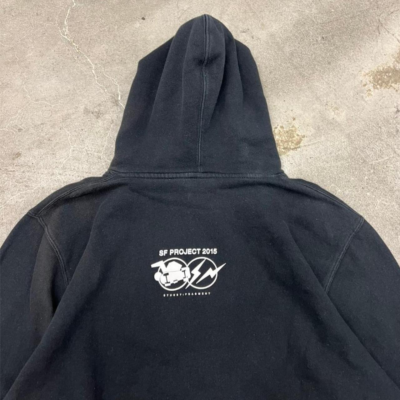 Stüssy Men's Black Hoodie | Depop