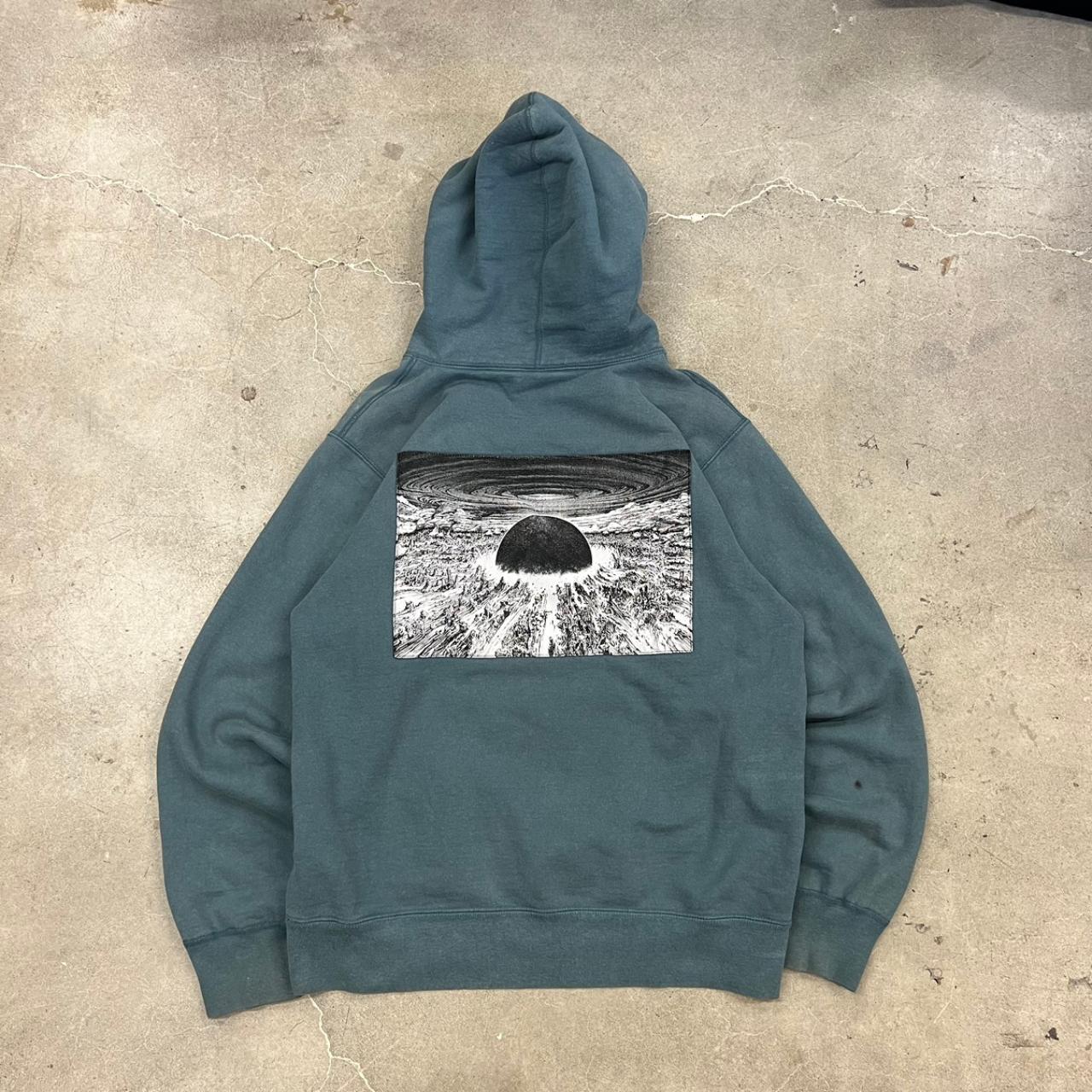 Supreme AKIRA patches hoodie fw 17 slate Front and... - Depop