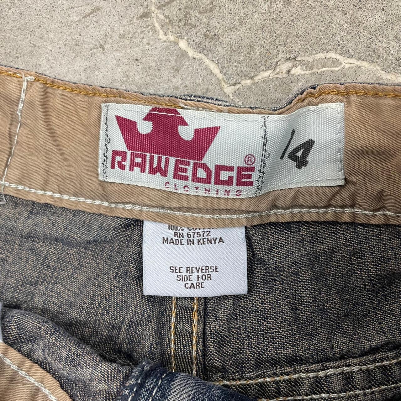 Raw edge baggy loose skate silvertab jnco y2k... - Depop