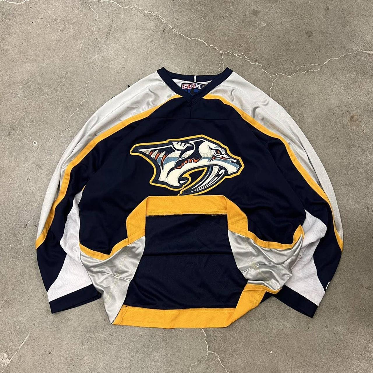 Vintage Nashville Predators CCM NHL Hockey Jersey - Depop