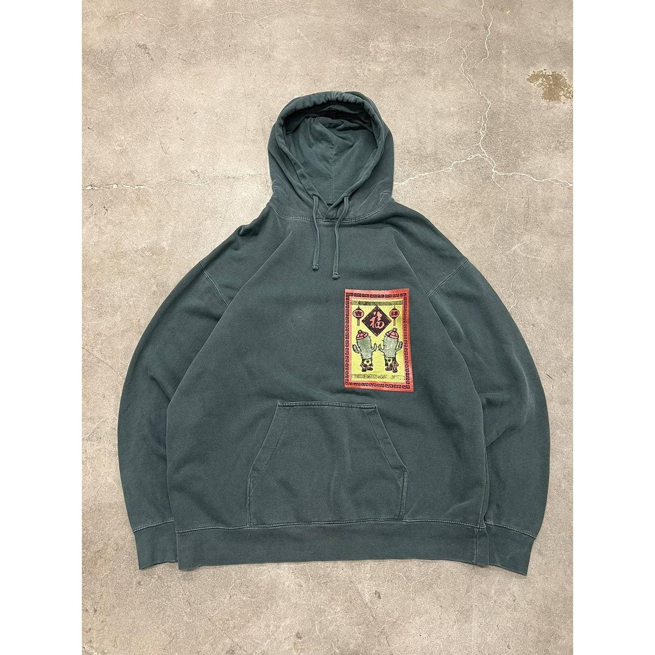 シーピーエフエム フーディ CPFM Thumbs Up Hoodie Green Cactus Plant Flea Market Thumbs Up Hoodie Green Men's - FW21