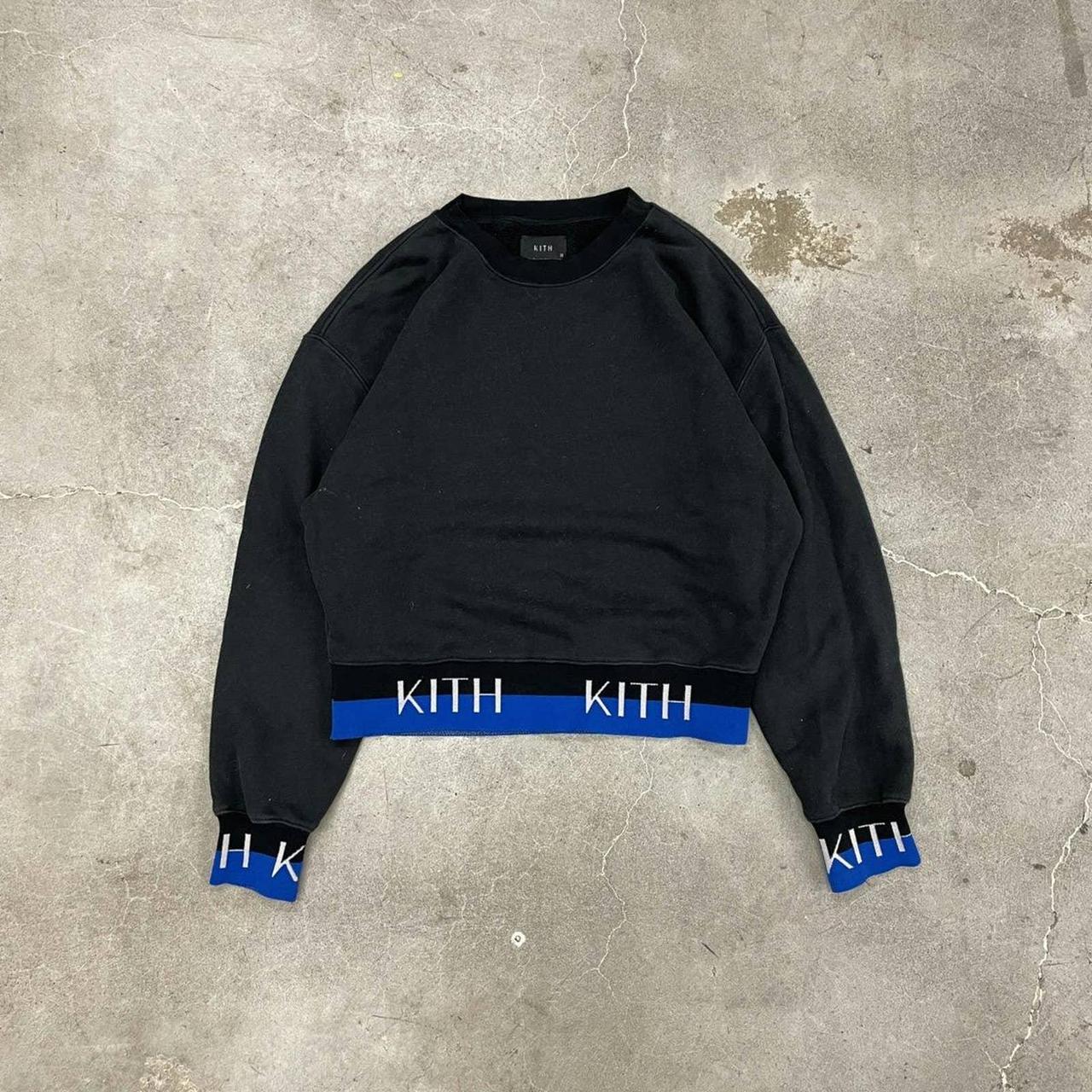 Kith Garment Dyed Meyer Knit Crewneck in Woven... - Depop