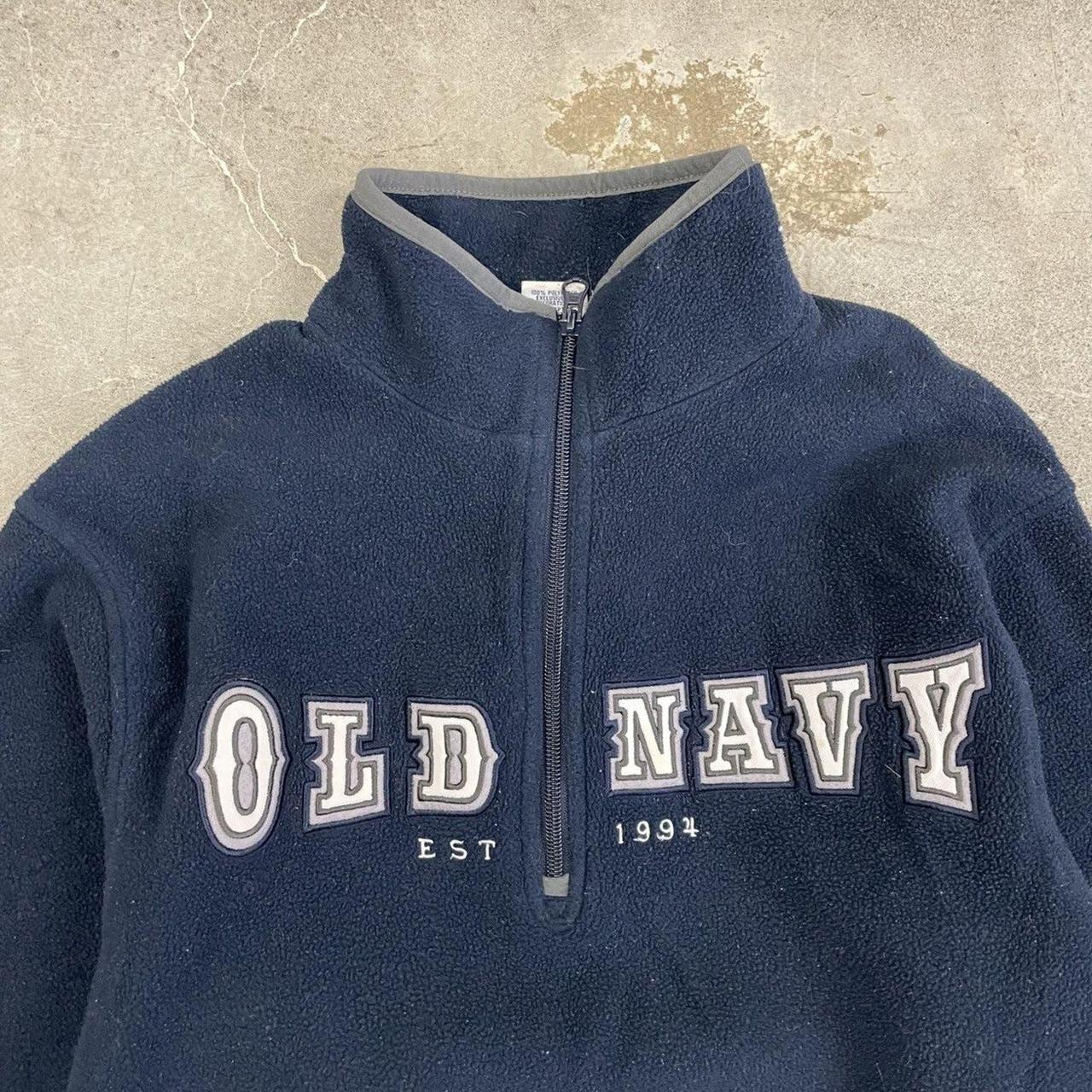 Vintage Old Navy fleece quarter zip sweater y2k 90s | Depop