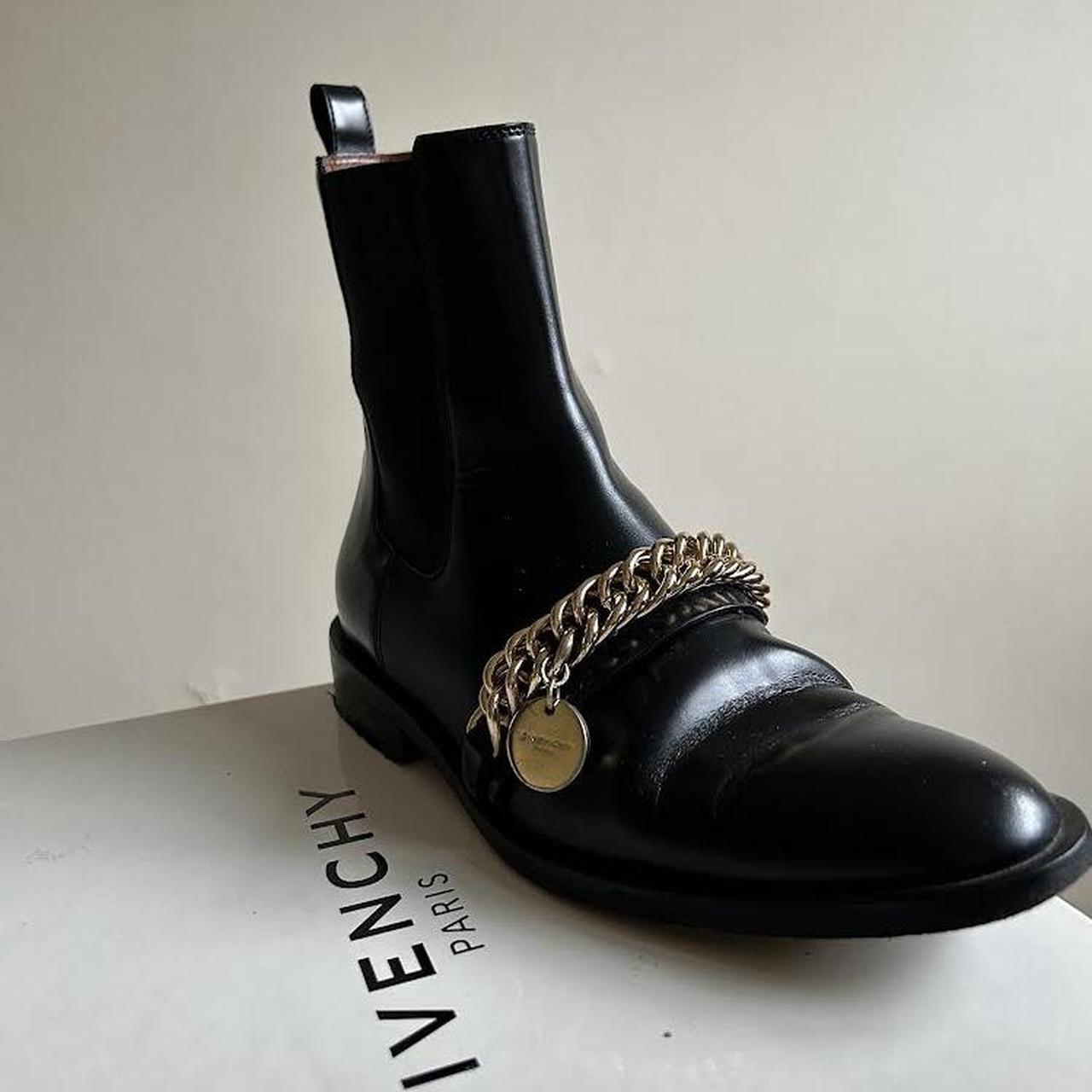 Givenchy Women's Givenchy Chain Leather Ankle Boots GIVENCHY