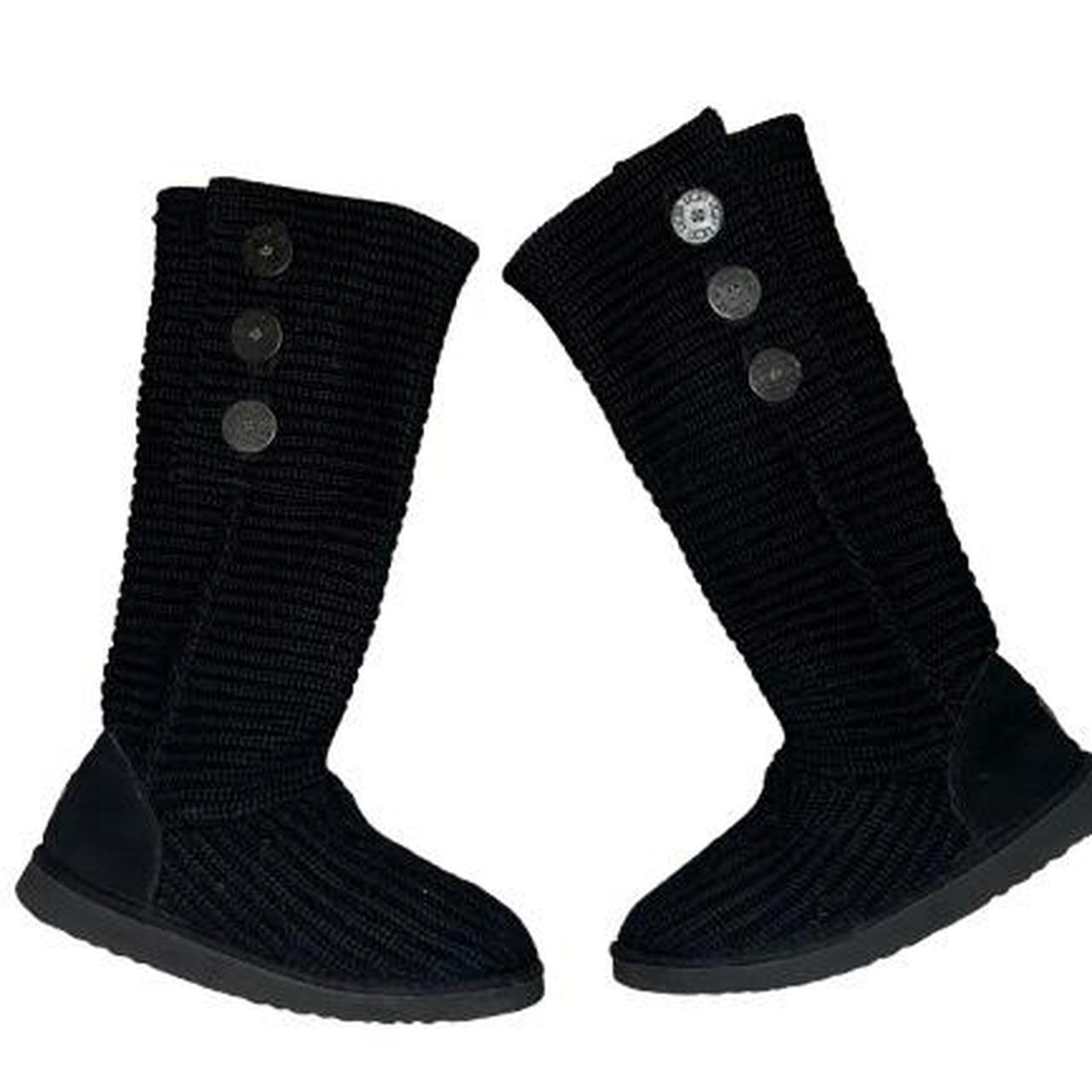Knit Boots Black Ugg Boots Size Best Ugg Cardy Boots Black Factory