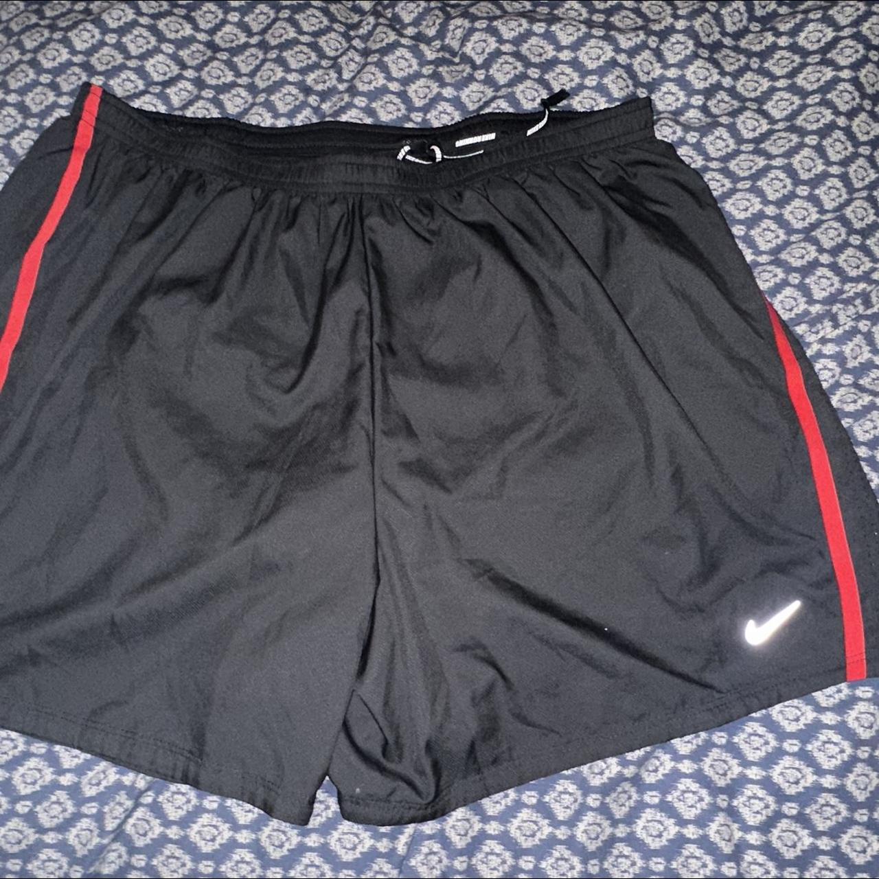 Nike Men's Black and Red Swim-briefs-shorts | Depop