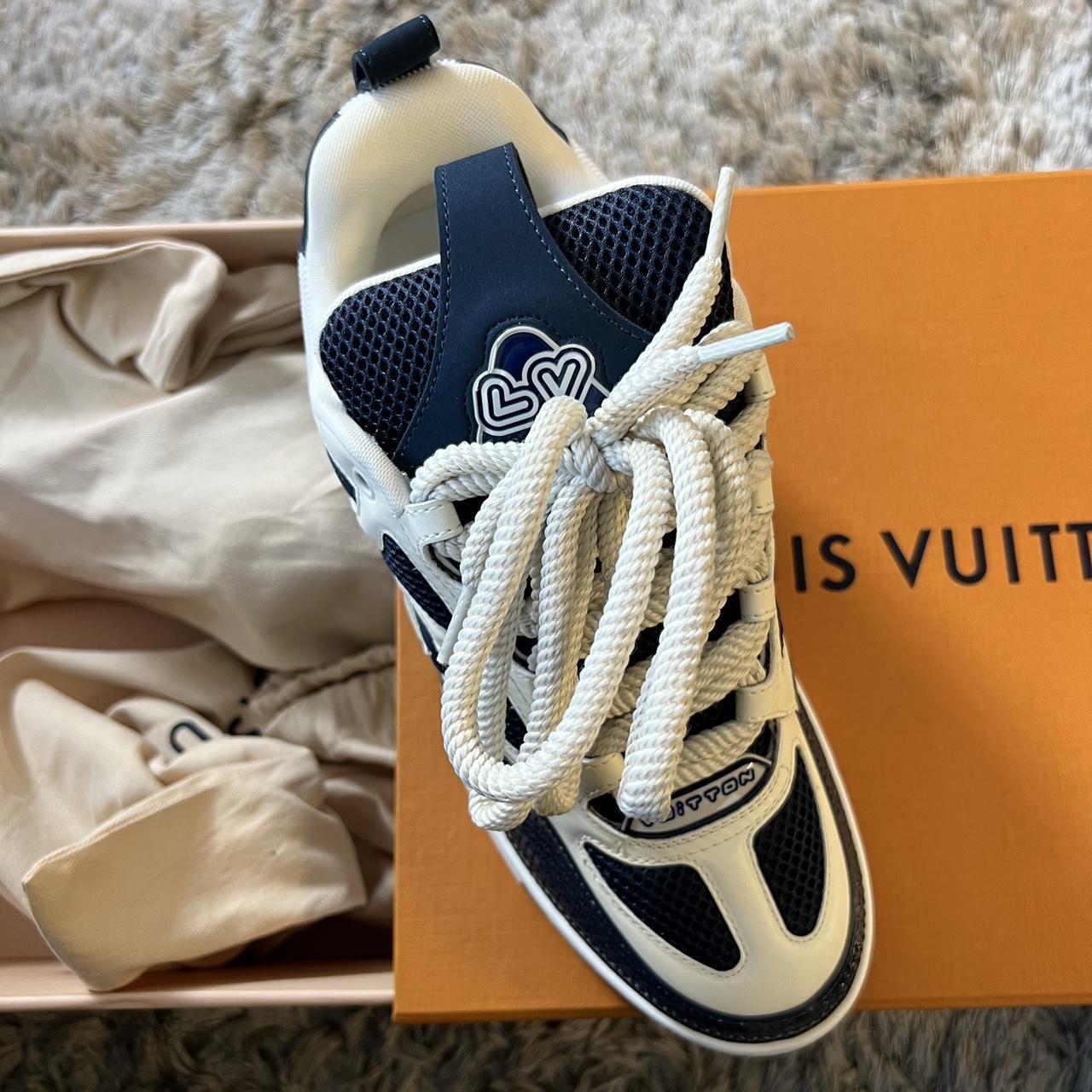 Louis Vuitton sneakers in very good conditions size 7 - Depop