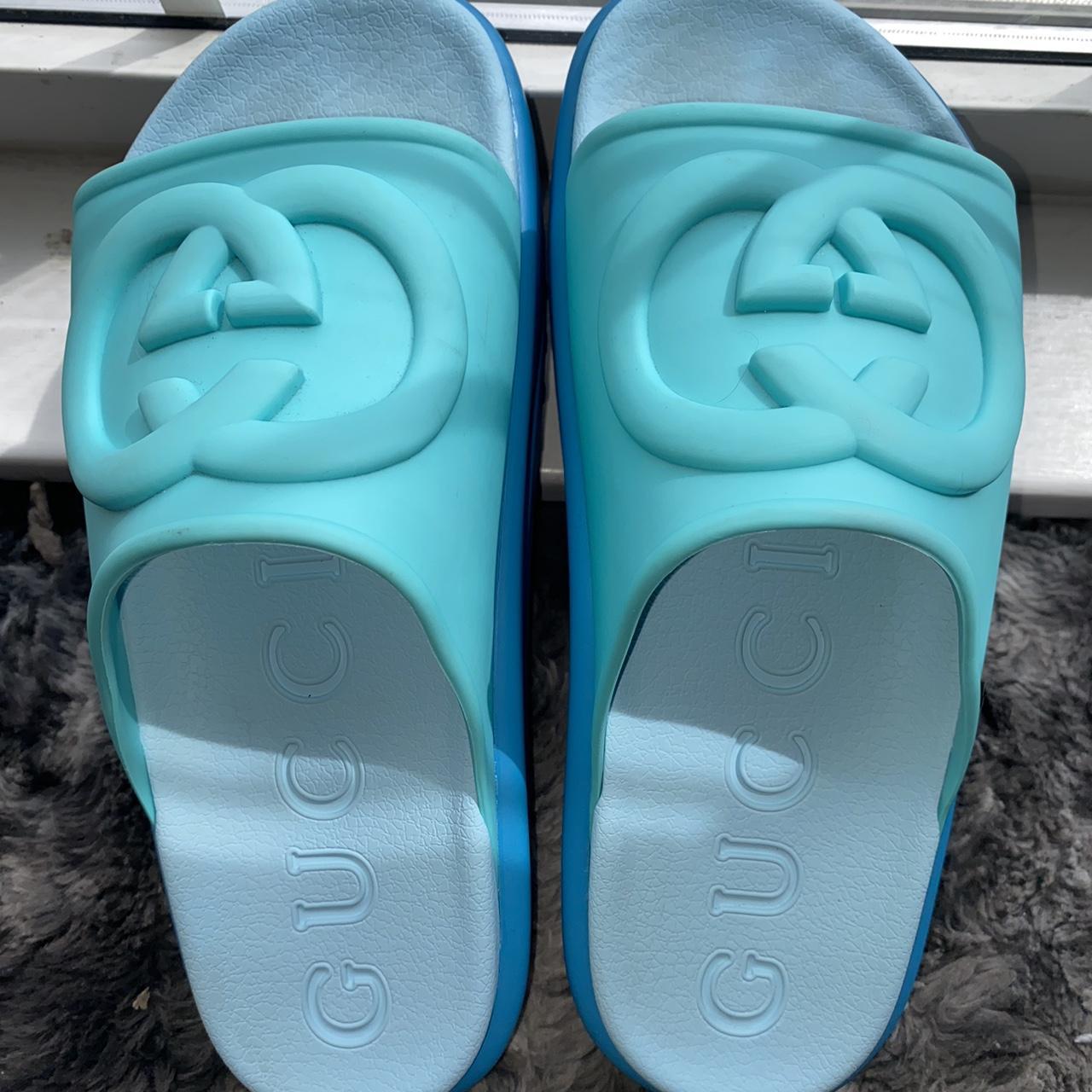 women’s slides size 40. Worn twice, see... Depop