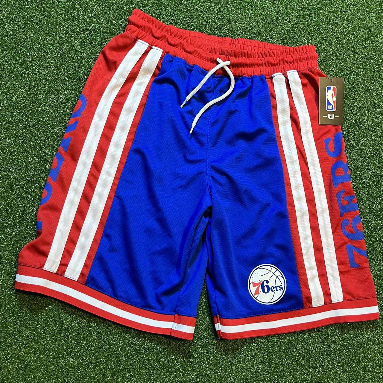 76ers shorts blue