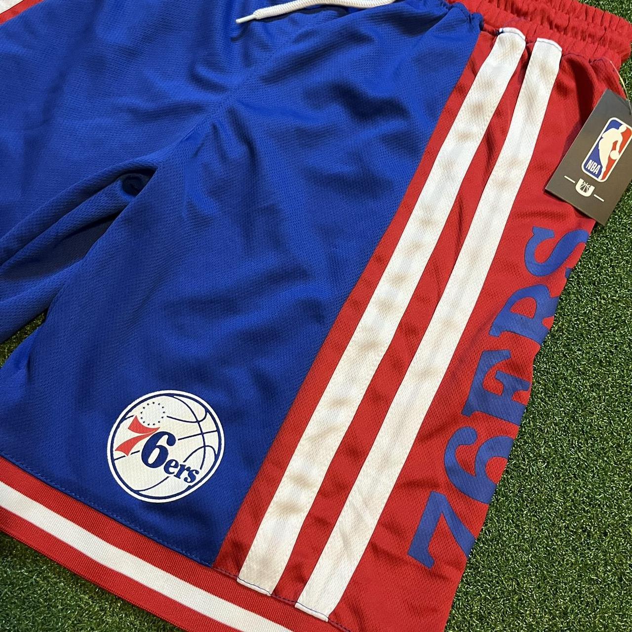 76ers shorts blue