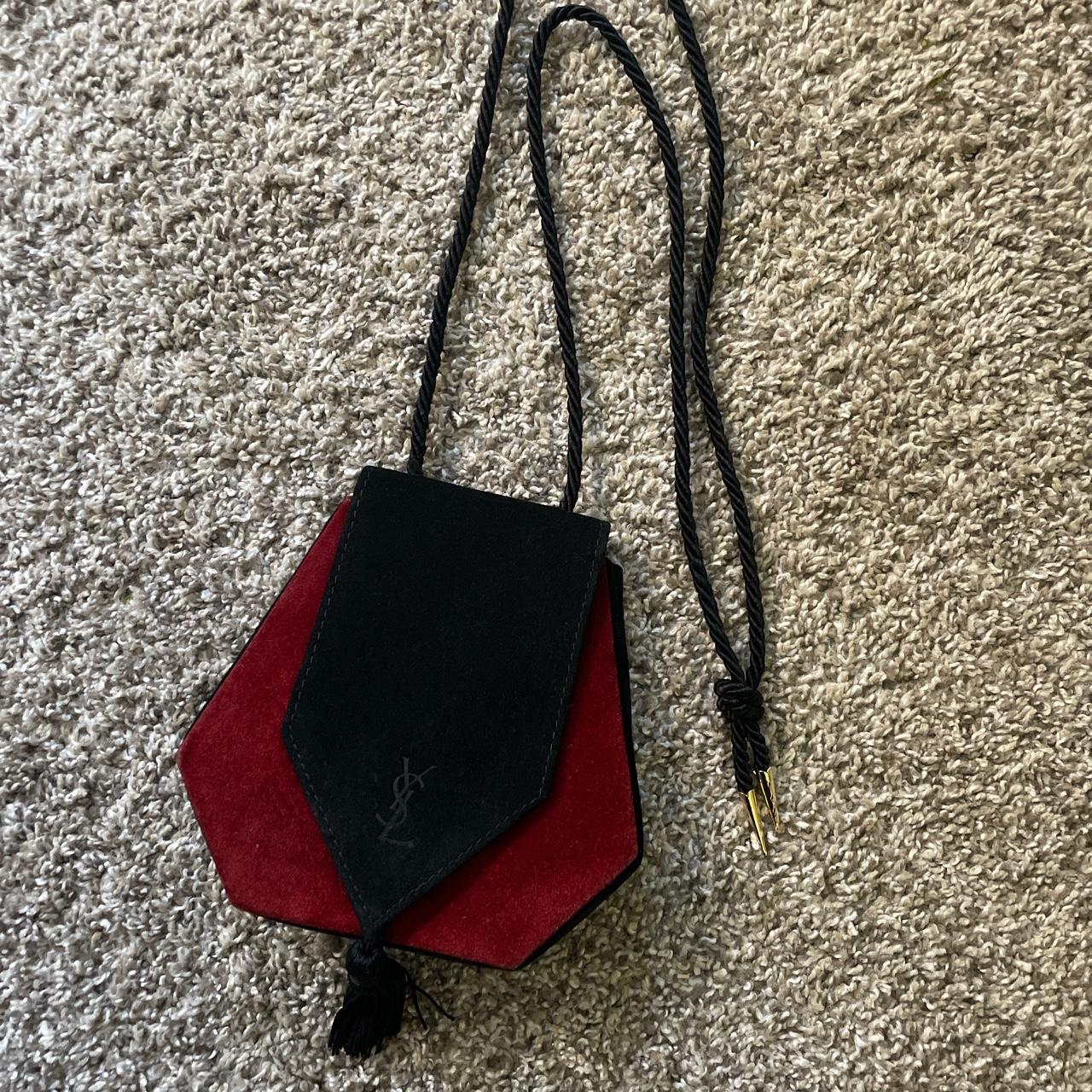 Ysl red bag with on sale tassel