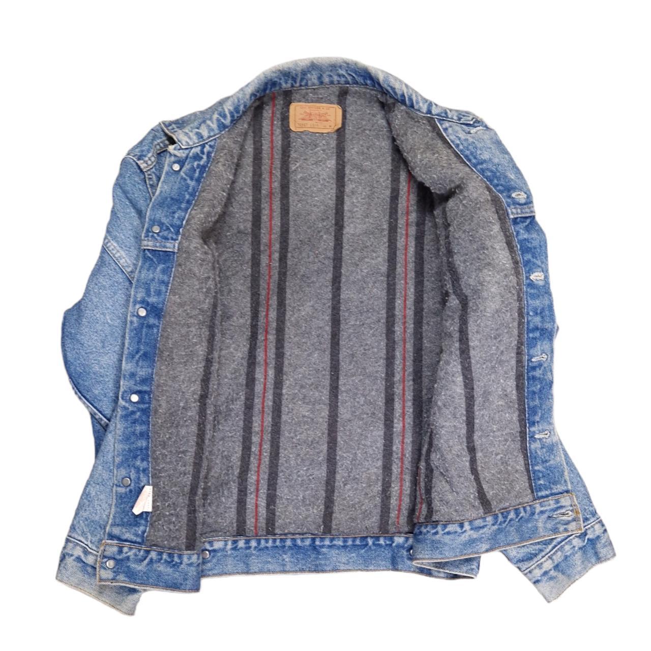 Men's 90's Levi's Blanket Lined Trucker Jacket Made... Depop