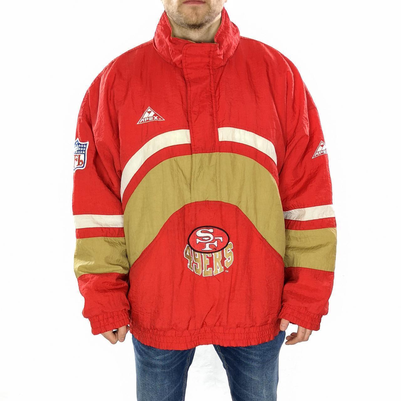 Vintage 1990s Starter NFL 49ers puffer Jacket. - Depop