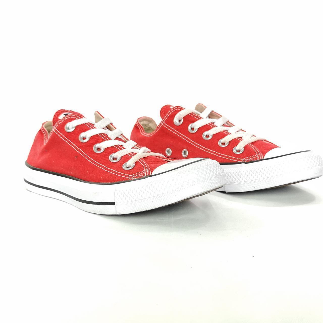 Converse basse femme rouge hot sale