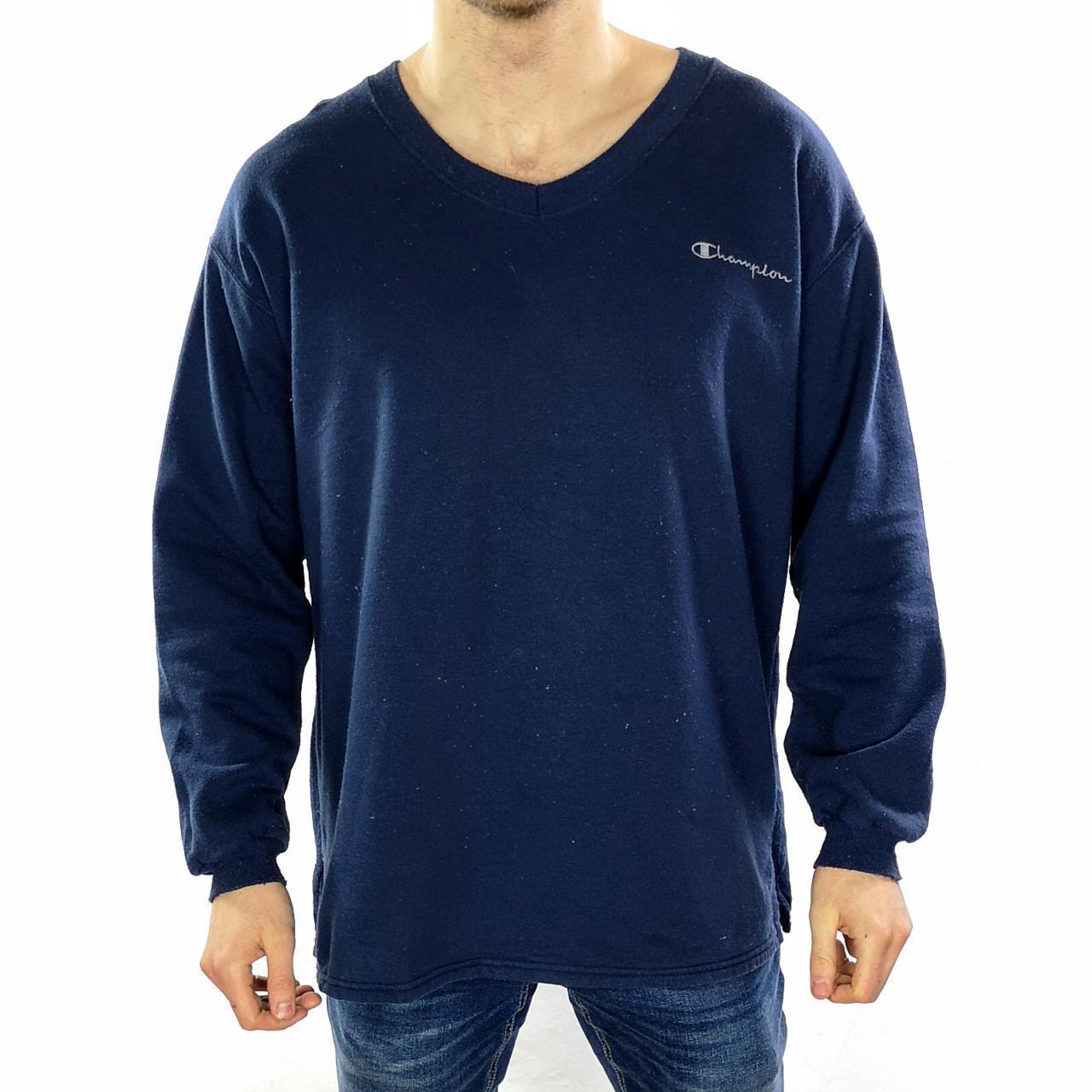 Men's champion shop v neck sweatshirt