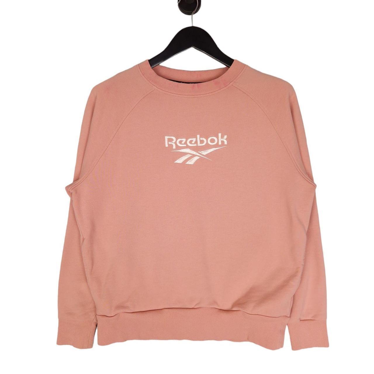 Pink reebok sweatshirt best sale