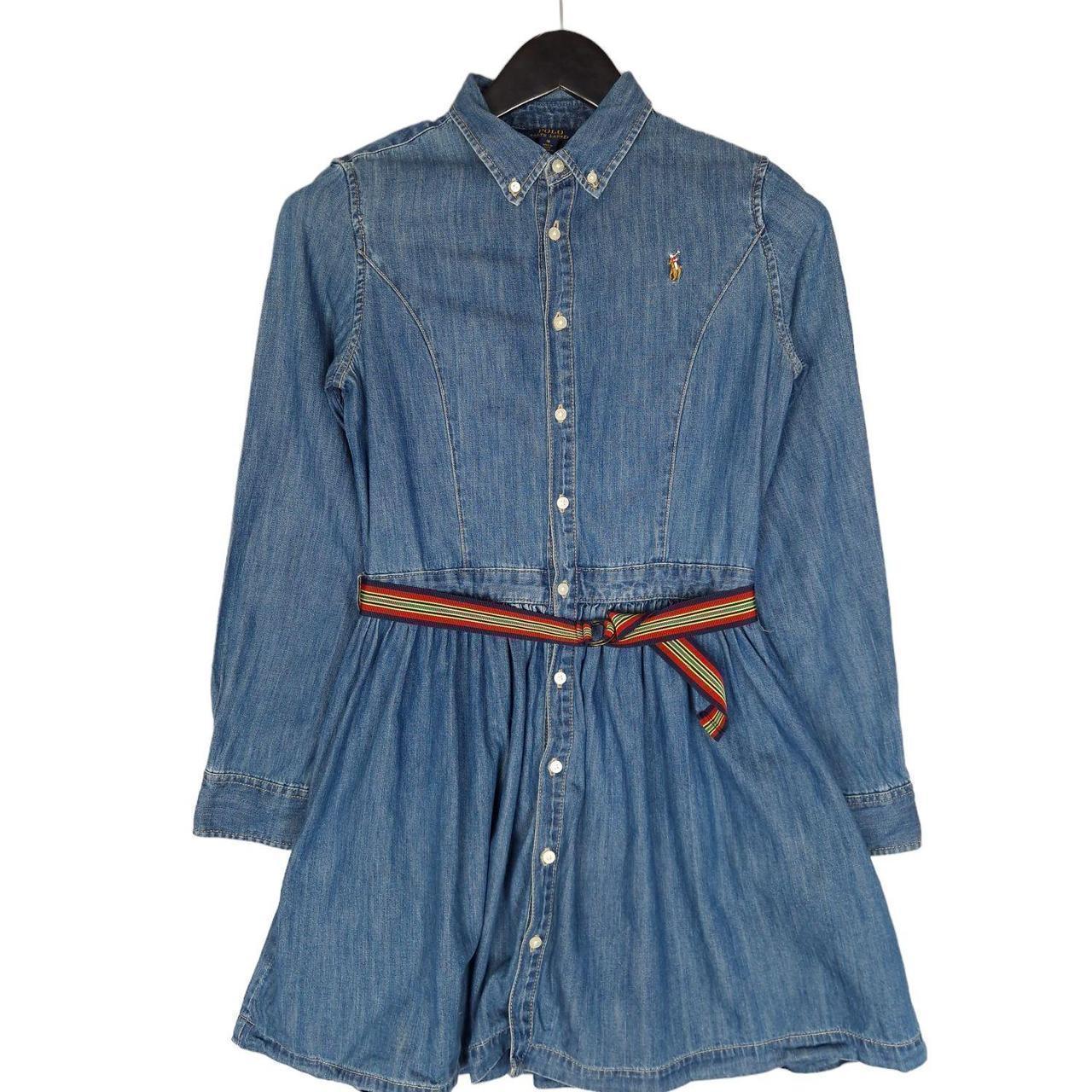 Polo Ralph Lauren Denim Dress Size Age 16 Kids In. Depop