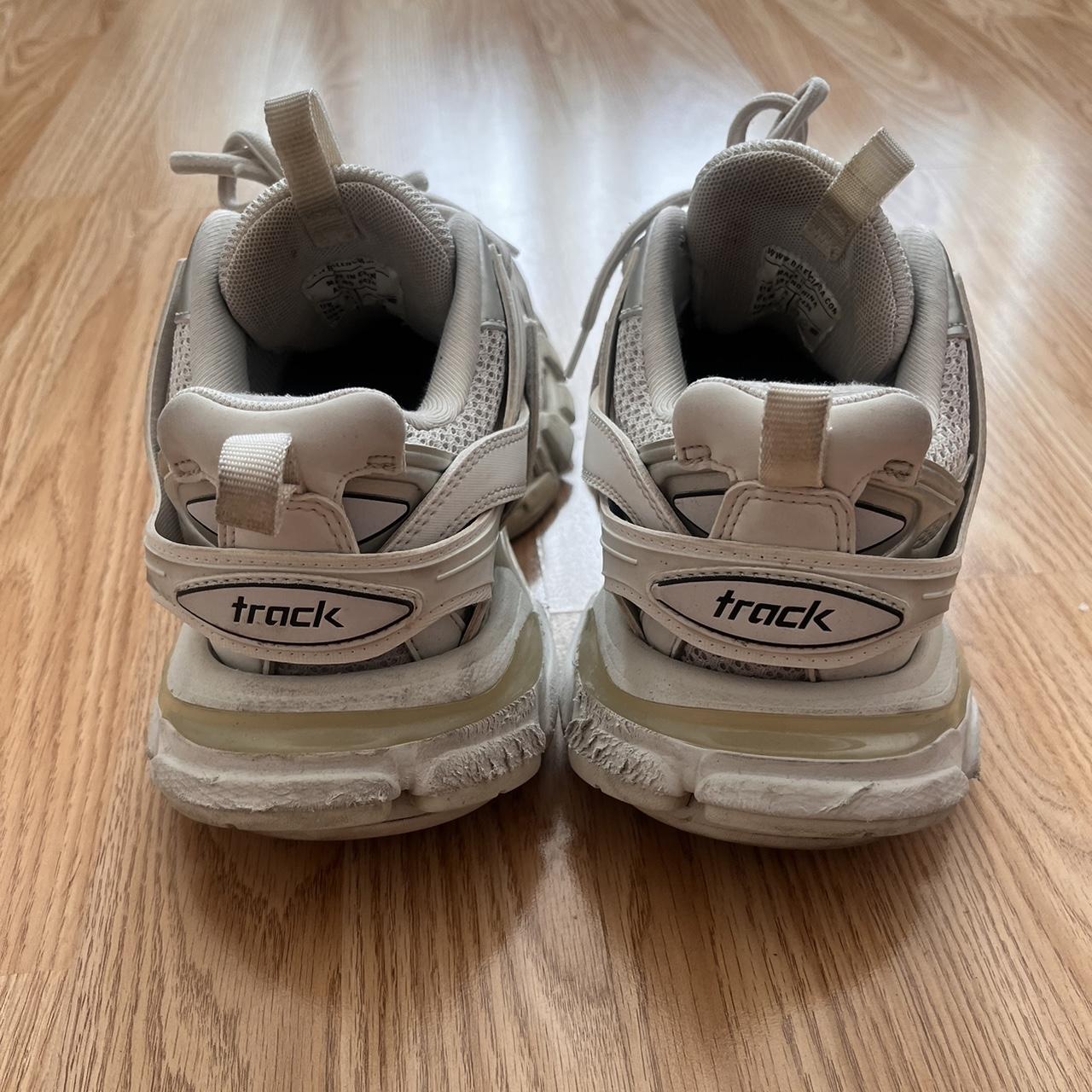Balenciaga Track white panelled mesh sneakers Size 37/4 | Depop