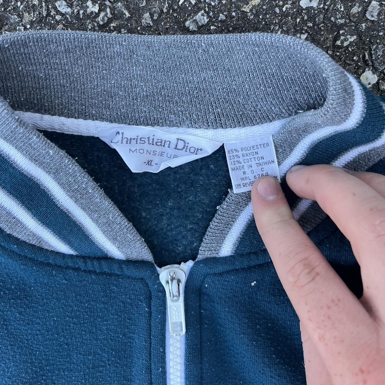 Vintage 90's Christian Dior Monsieur Zip Up Jacket | Depop