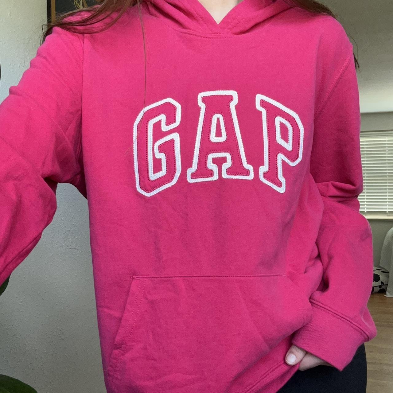 gap neon pink sweatshirt