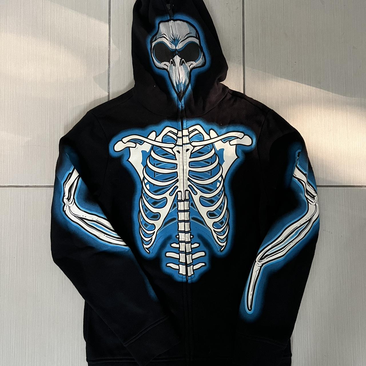 Tony Hawk skull full zip up Kids L but fits like | Depop