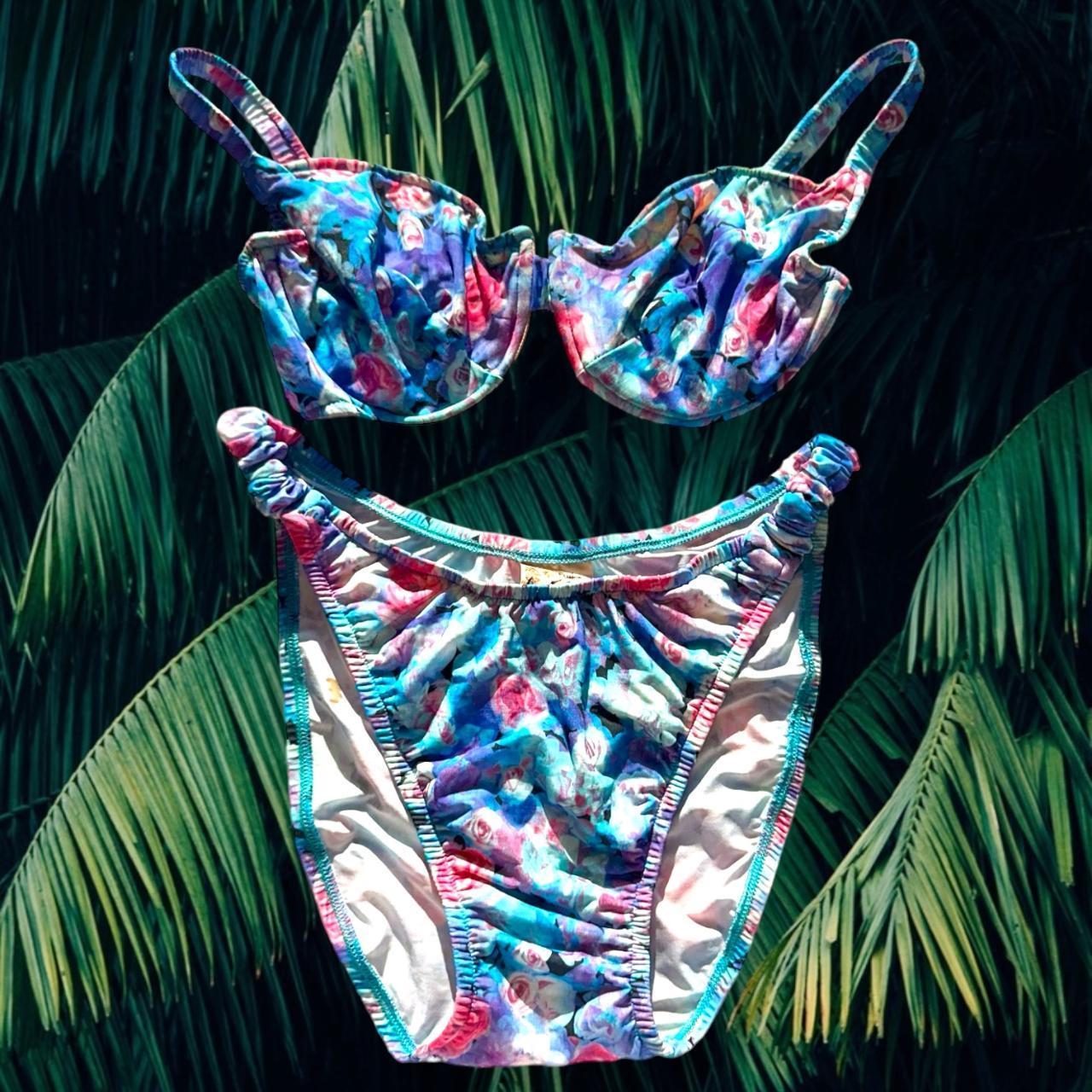 90's Large Romantic Underwire Bikini