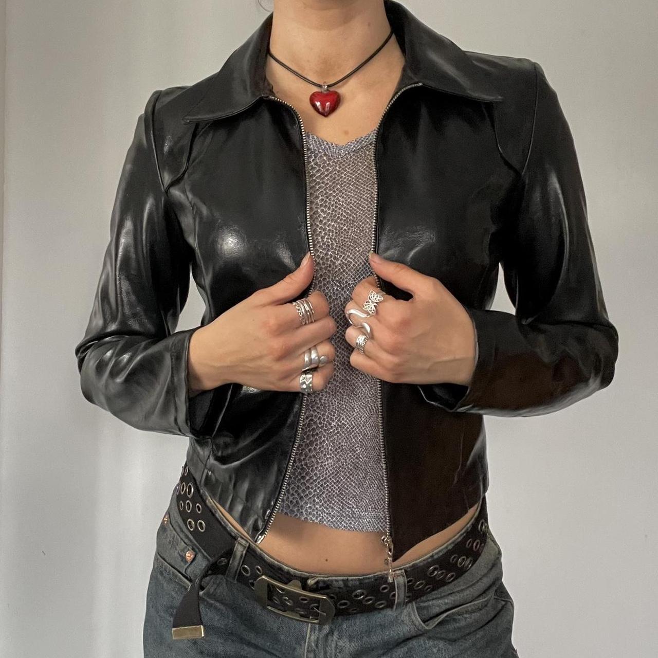 y2k✨　archives leather jacket 和柄　平成　鯉　パンク archive 00\u0027s y2k leather jacket M punk S9abe7db4fbe24455b947375df5a86