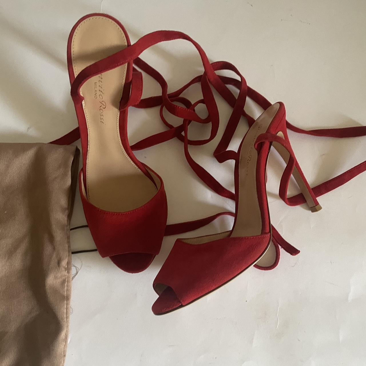 Gianvito rossi suede lace up sandals. Very pretty Depop