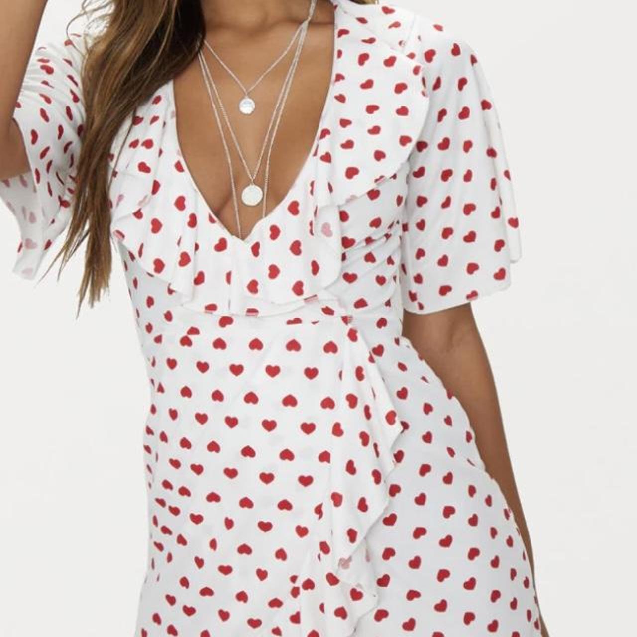 Pretty little thing heart dress best sale