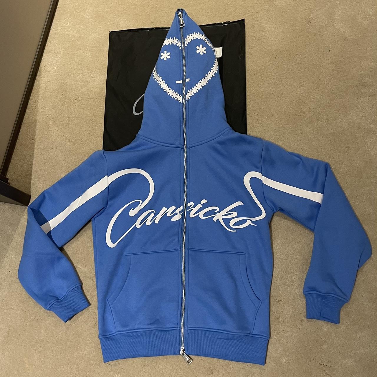 Carsicko Blue Zip Up Hoodie. Love Spread University... - Depop