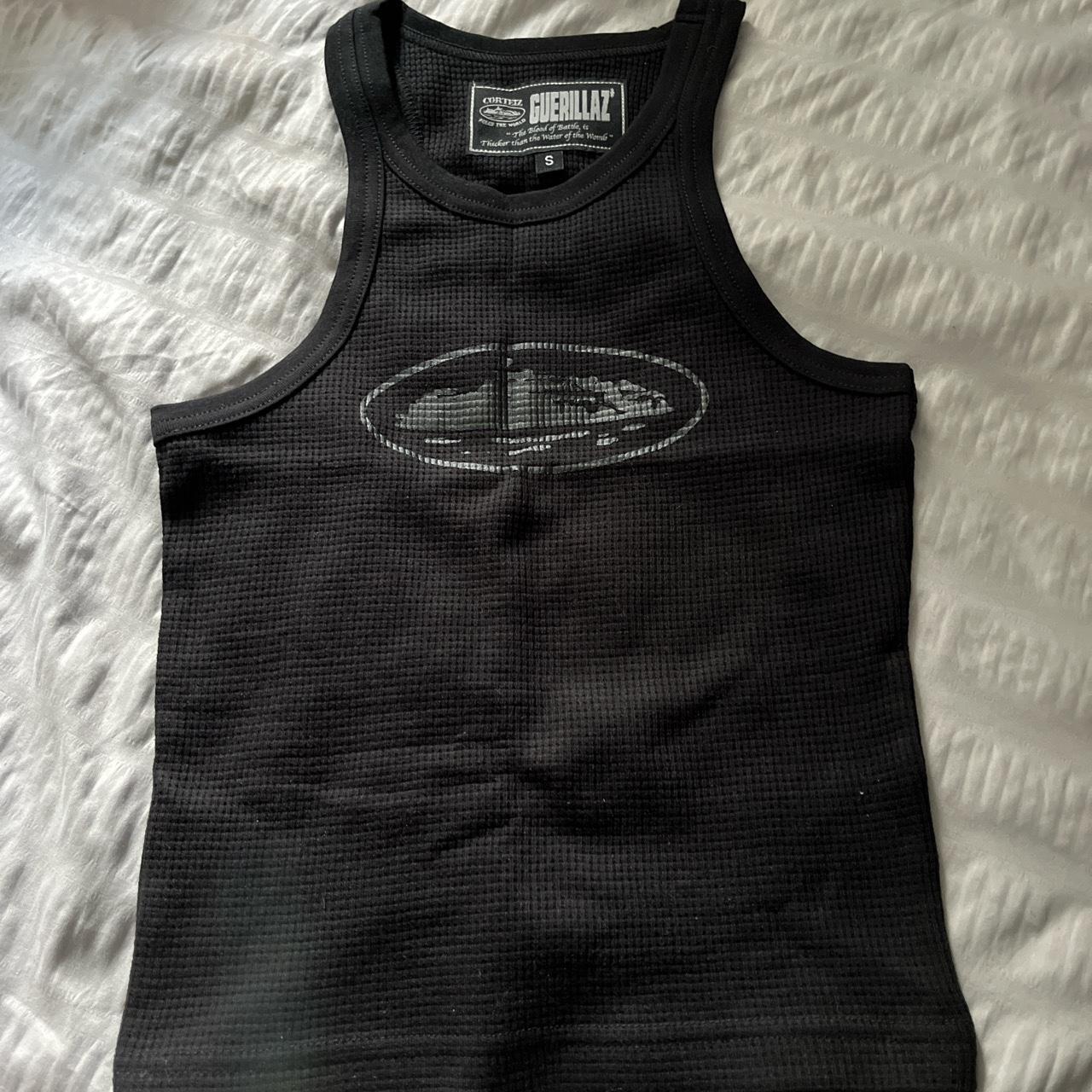 Women’s All Black Corteiz tank top, size...