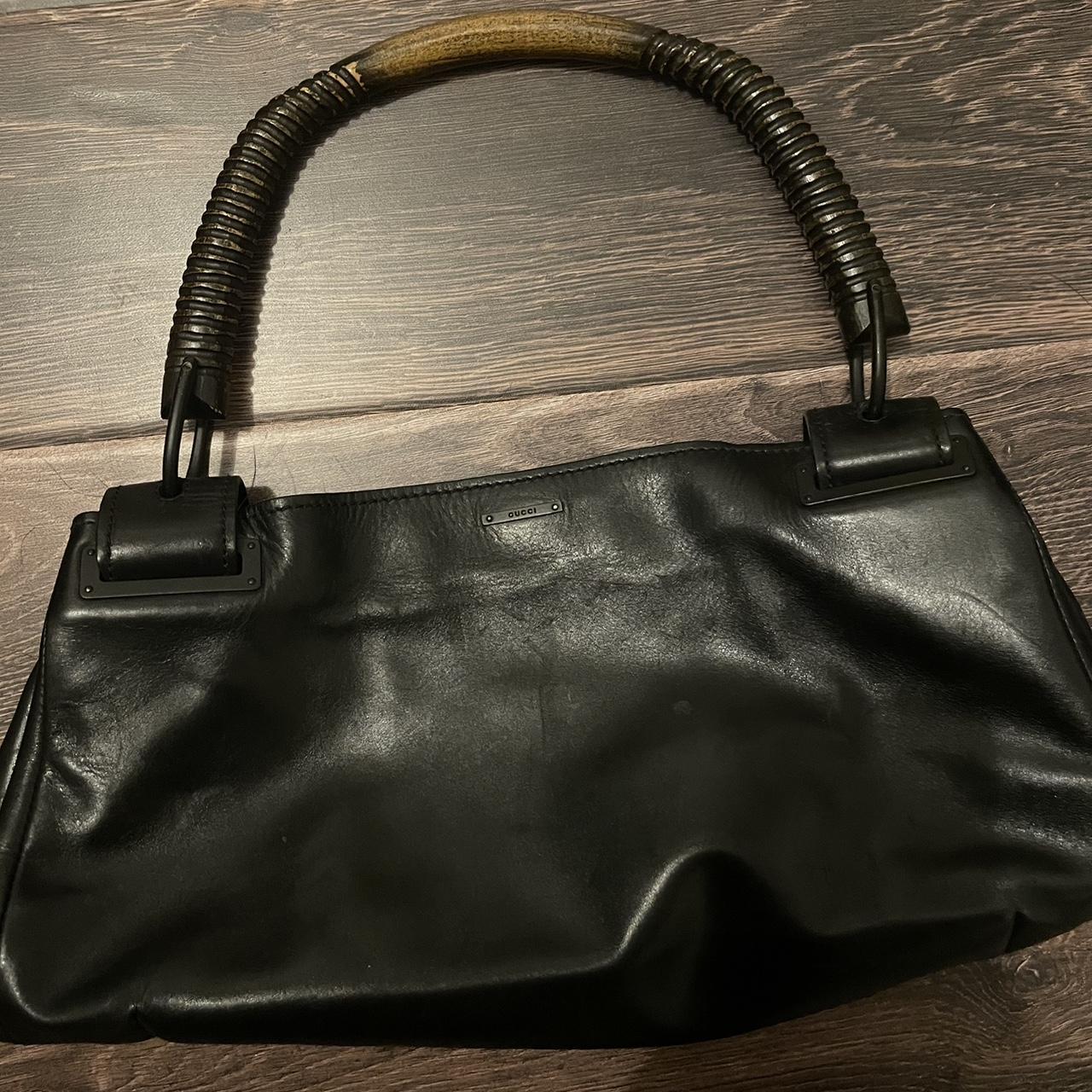 Gucci by Tom Ford FW2002 Leather & Wood Handle | Depop