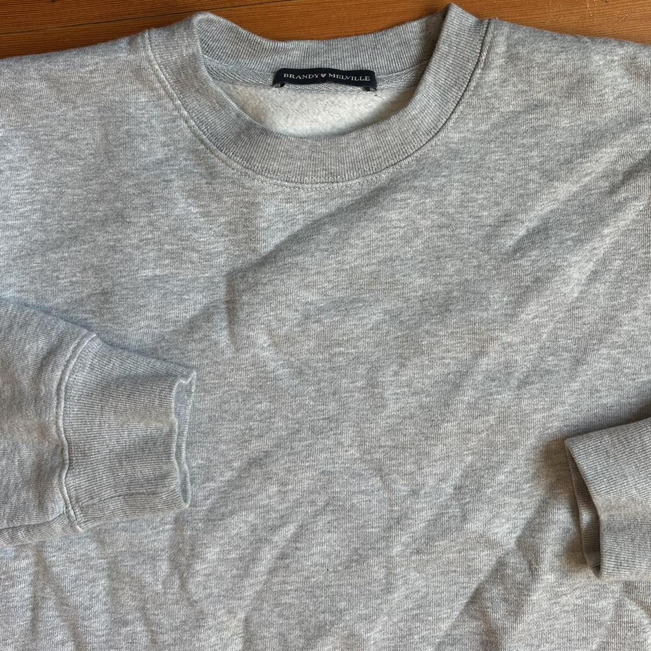 Brand new brandy Melville grey Erica sweatshirt Size... Depop